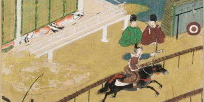 土佐光信「蛍」源氏物語絵アルバム第25帖、ハーバード美術館所蔵（1509-1510年）