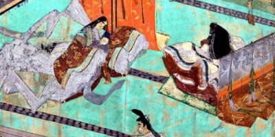 彰子中宮と敦成親王 - 紫式部日記絵巻より（国宝、鎌倉時代）