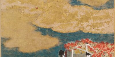 土佐光信「総角」源氏物語絵アルバム第47帖、ハーバード美術館所蔵（1509-1510年）