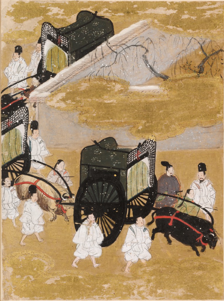 土佐光信「匂宮」源氏物語絵アルバム第42帖、ハーバード美術館所蔵（1509-1510年）