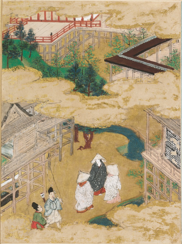 土佐光信「玉鬘」源氏物語絵アルバム第22帖、アーサー・M・サックラー美術館所蔵（1509-1510年）