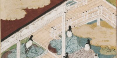 土佐光信「常夏」源氏物語絵アルバム第26帖、ハーバード美術館所蔵（1509-1510年）
