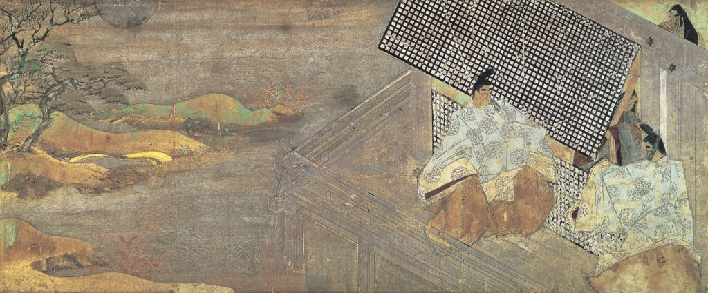 紫式部日記絵巻 第二段（五島美術館蔵）国宝、鎌倉時代