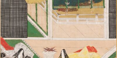 土佐光信「横笛」源氏物語絵アルバム第37帖、アーサー・M・サックラー美術館所蔵（1509-1510年）