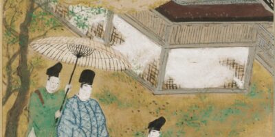 土佐光信「蓬生」源氏物語絵アルバム第15帖、ハーバード美術館所蔵（1509-1510年）